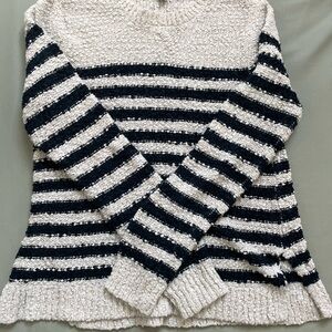 Striped Black and White Women's Sweater